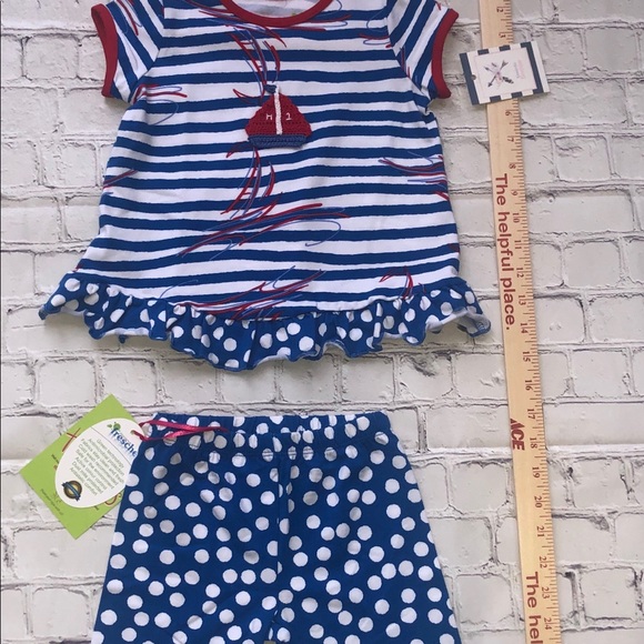 Girls size 2T customized top with shorts set - Picture 3 of 3